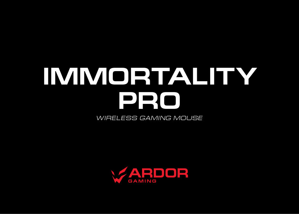 Мышь беспроводная/проводная ARDOR GAMING Immortality PRO Wireless [ARDW-IMP3370-BK]