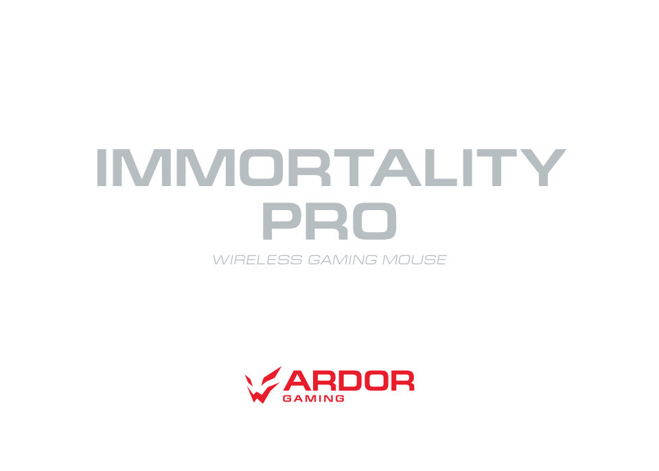 Мышь беспроводная/проводная ARDOR GAMING Immortality PRO Wireless [ARDW-IMP3370-WT]