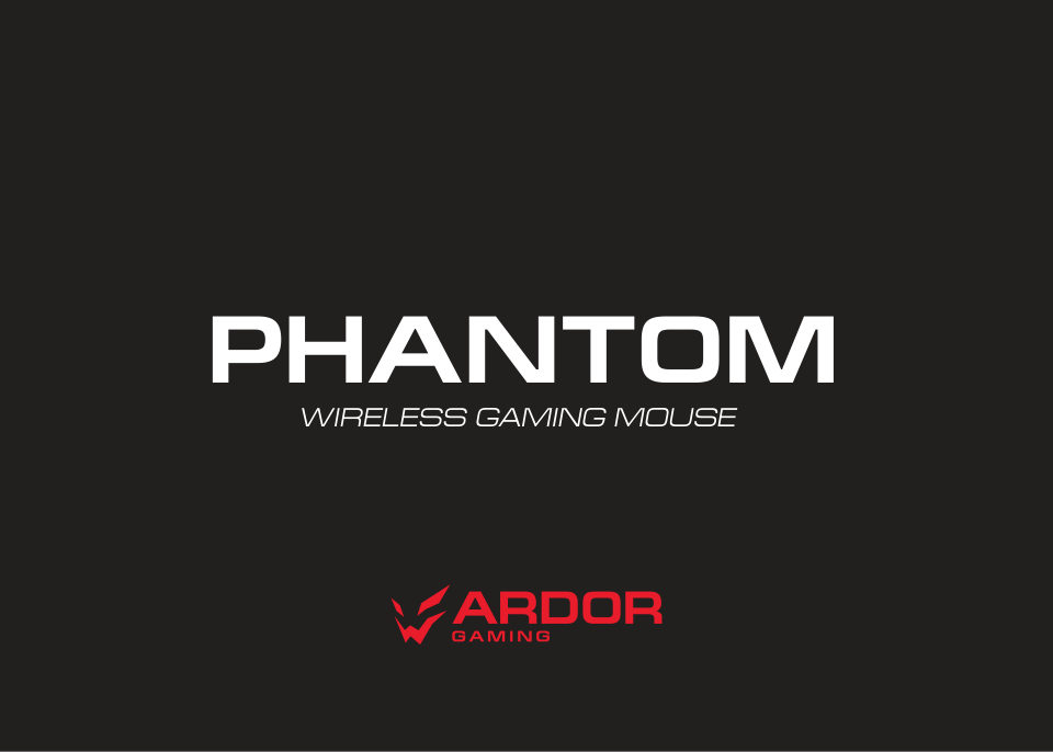 Мышь беспроводная/проводная ARDOR GAMING Phantom [ARDW-PH3335-BK]