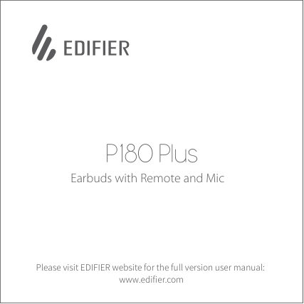 Проводная гарнитура Edifier P180 Plus