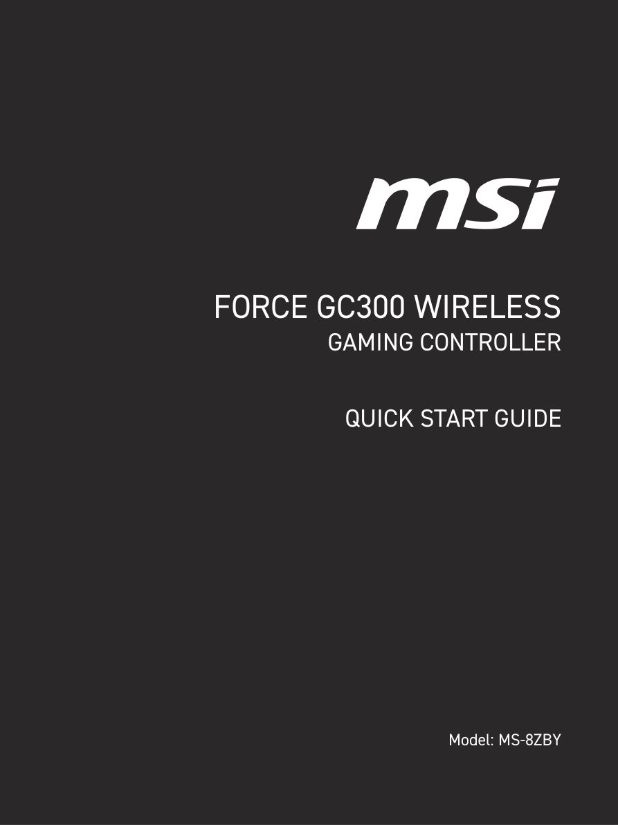 Геймпад беспроводной/проводной MSI Force GC300 W