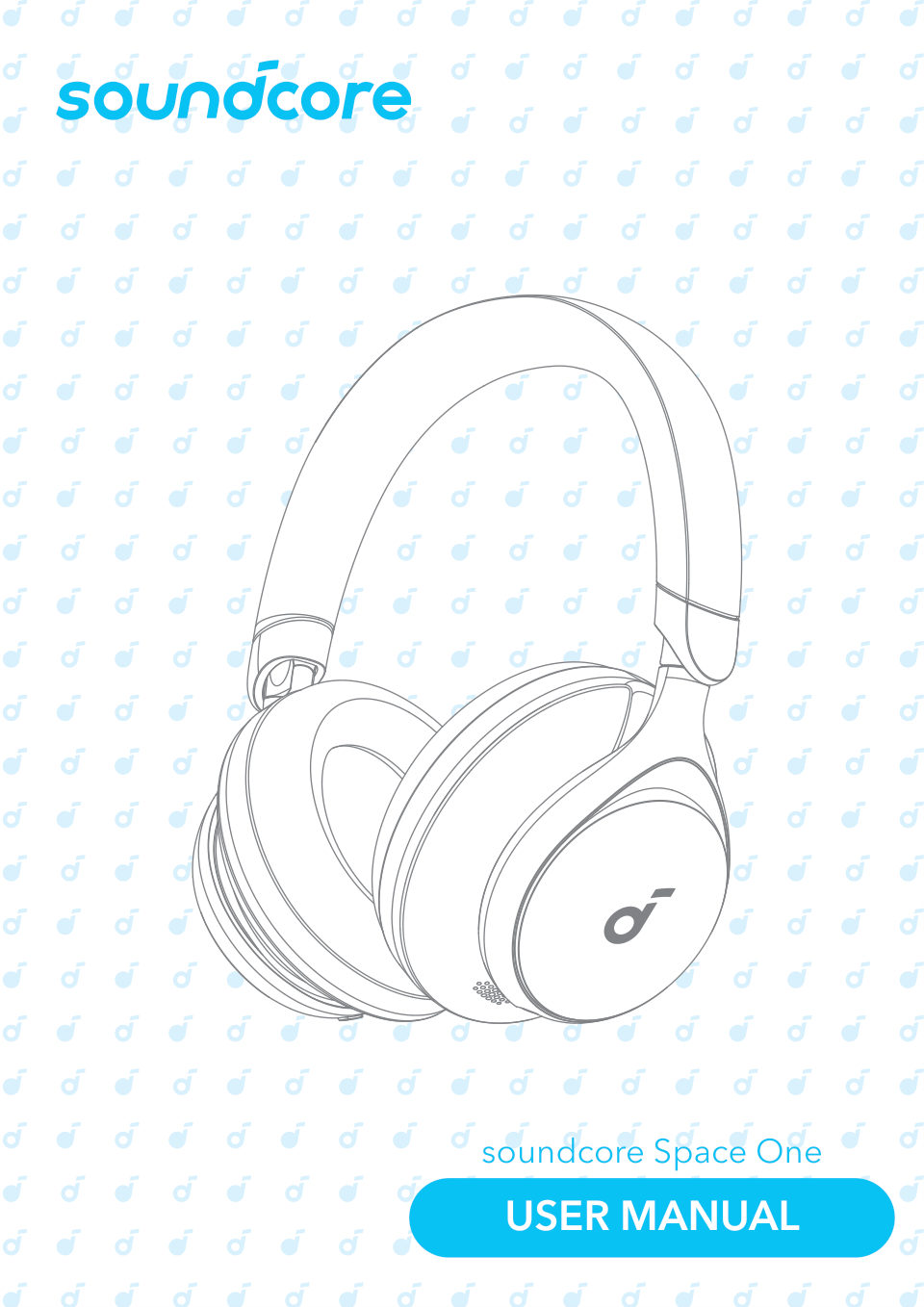 Беспроводные/проводные наушники Anker Soundcore Space One голубой 2023
