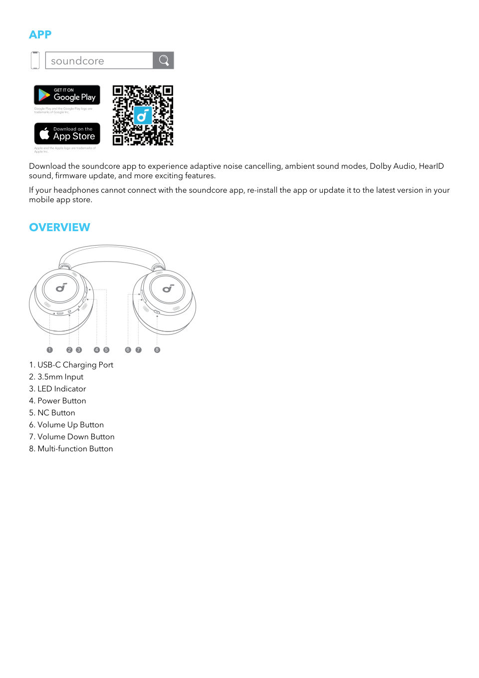 Беспроводные/проводные наушники Anker Soundcore Space One Pro белый 2024