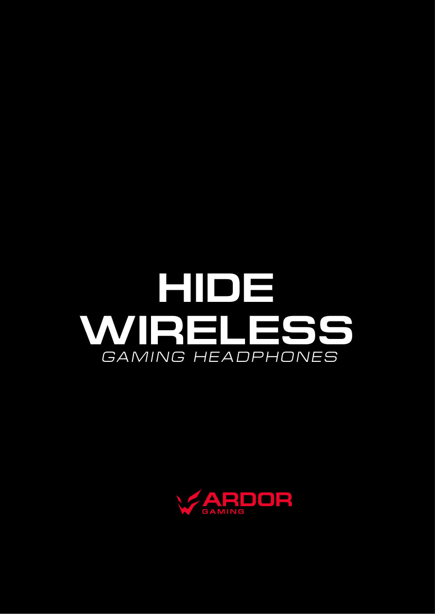 Беспроводные/проводные наушники ARDOR GAMING Hide Wireless черный 2024