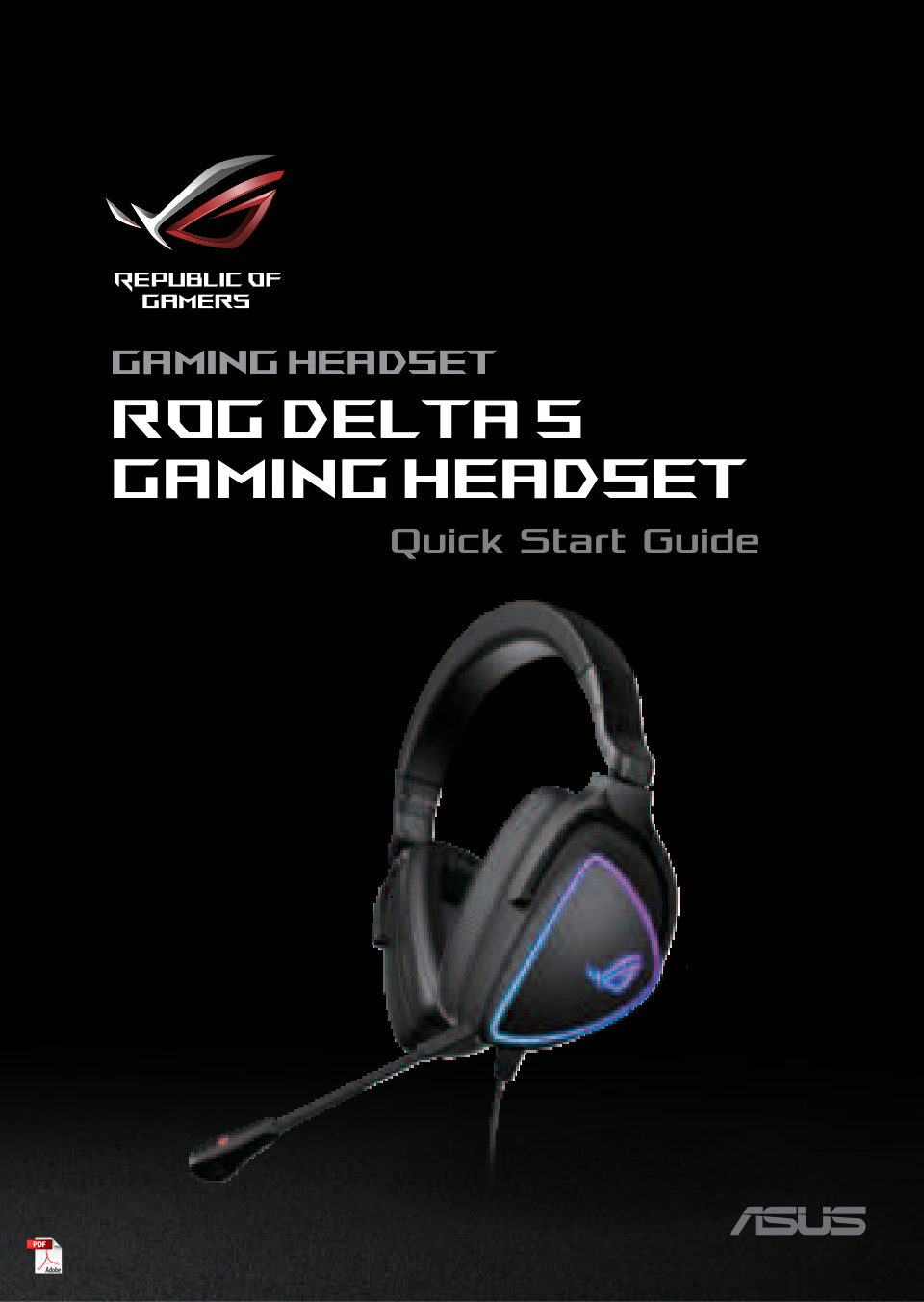 Проводные наушники ASUS ROG Delta S черный 2021