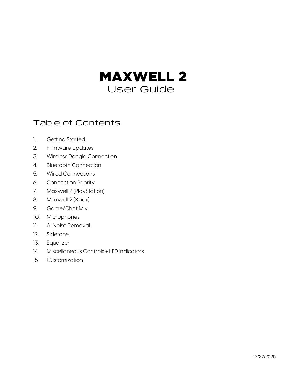Беспроводные/проводные наушники Audeze Maxwell 2 for Playstation черный 2026