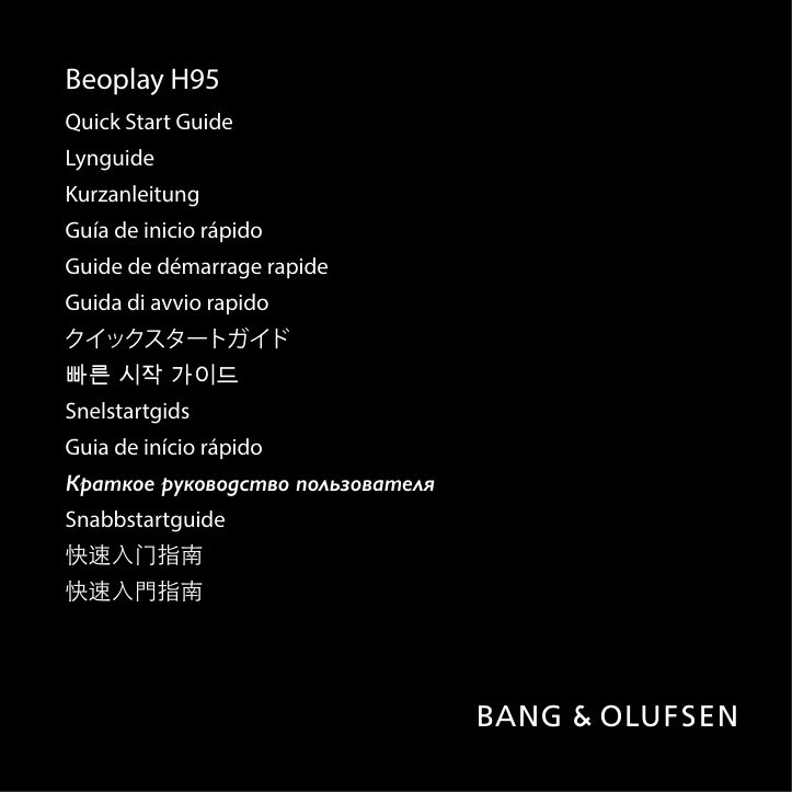 Беспроводные/проводные наушники Bang & Olufsen Beoplay H95 синий 2023