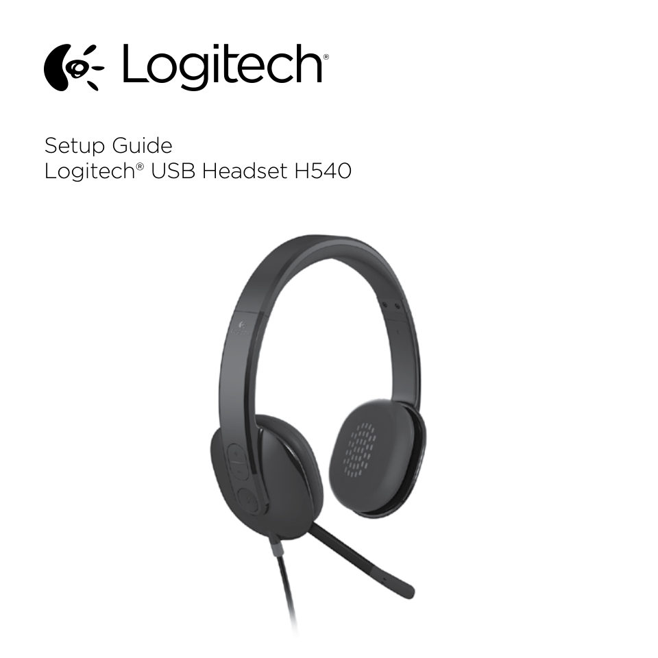 Проводные наушники Logitech H540 черный 2012