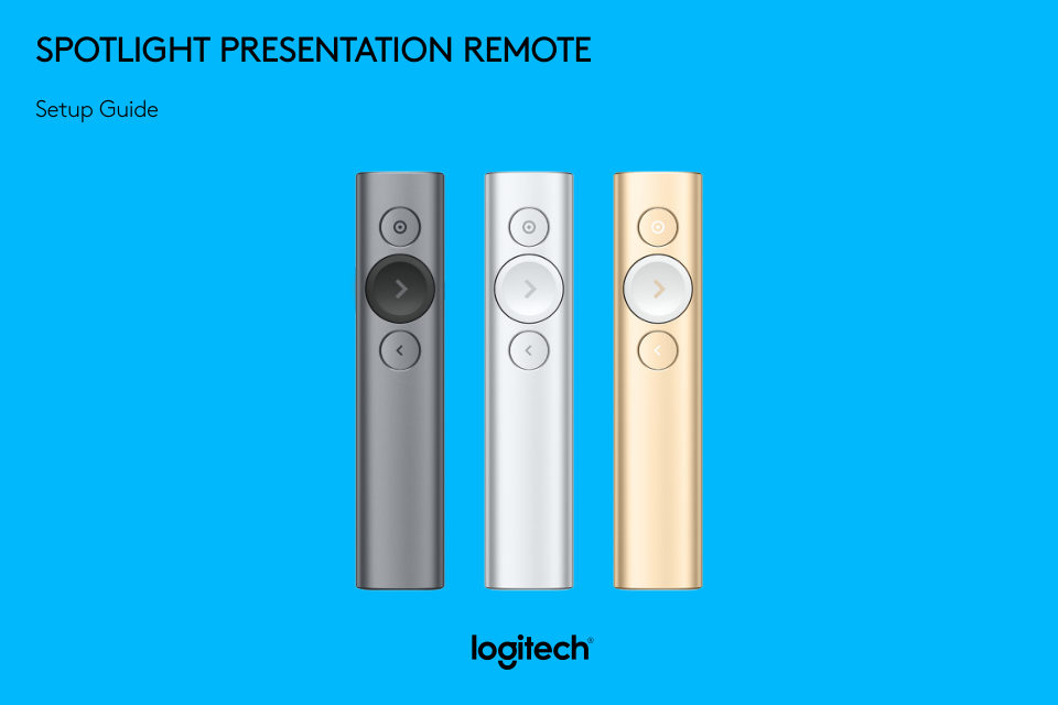 Пульт для презентаций Logitech Spotlight Presentation Remote Slate R-R0011