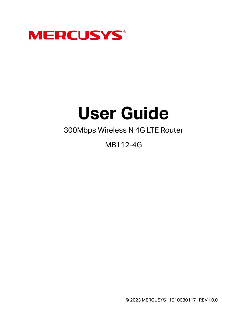 Роутер Mercusys MB112-4G