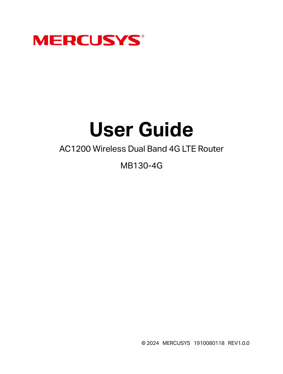 Роутер Mercusys MB130-4G