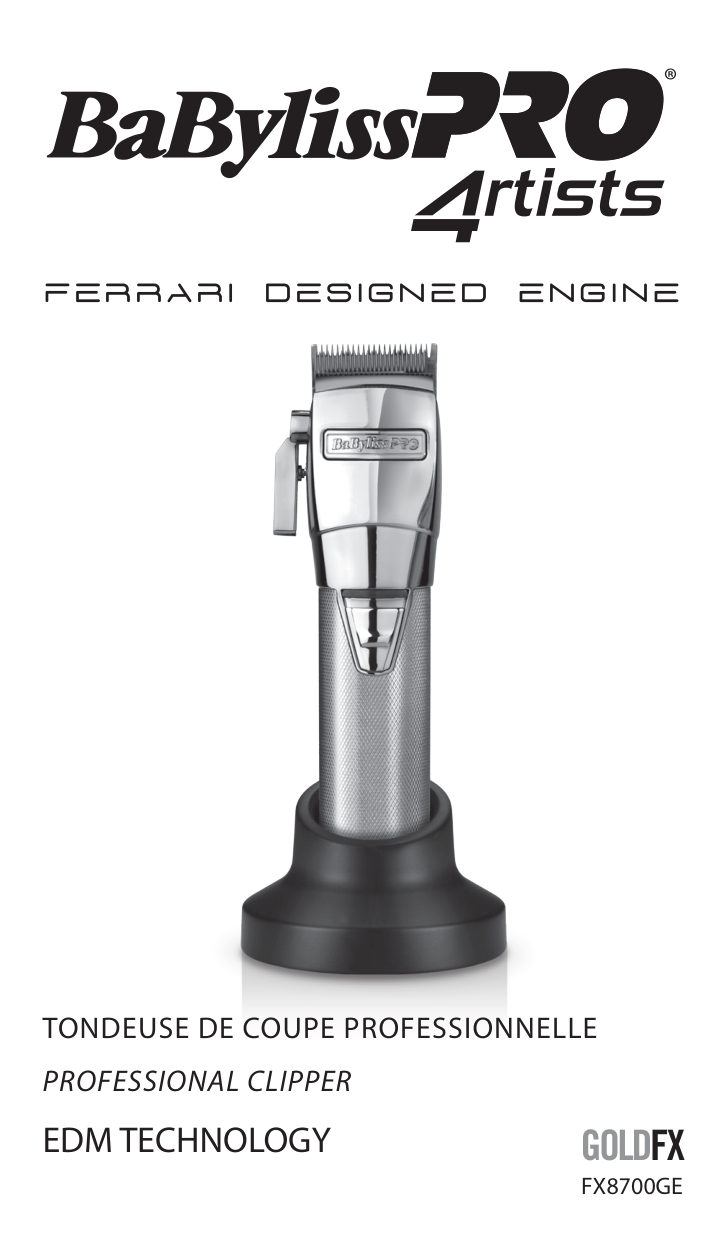 Машинка для стрижки BaByliss PRO RoseFX 4Artists серебристый/розовый