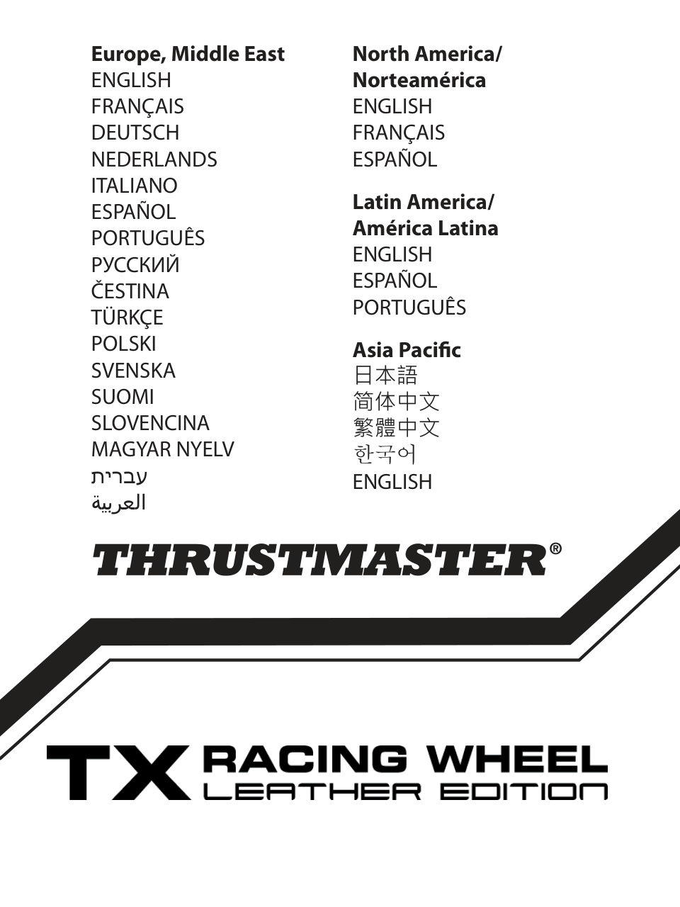 Руль ThrustMaster TX Racing Wheel Leather Edition