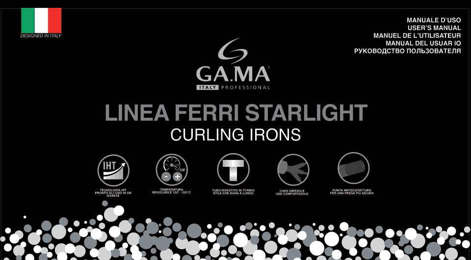 Щипцы для завивки волос GA.MA Starlight IHT 25