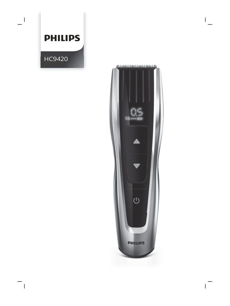 Машинка для стрижки Philips HC9420/15 черный/серебристый