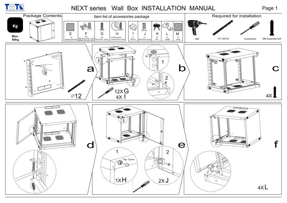 Шкаф коммутационный Lanmaster Next TWT-CBWNM-9U-6x4-BK