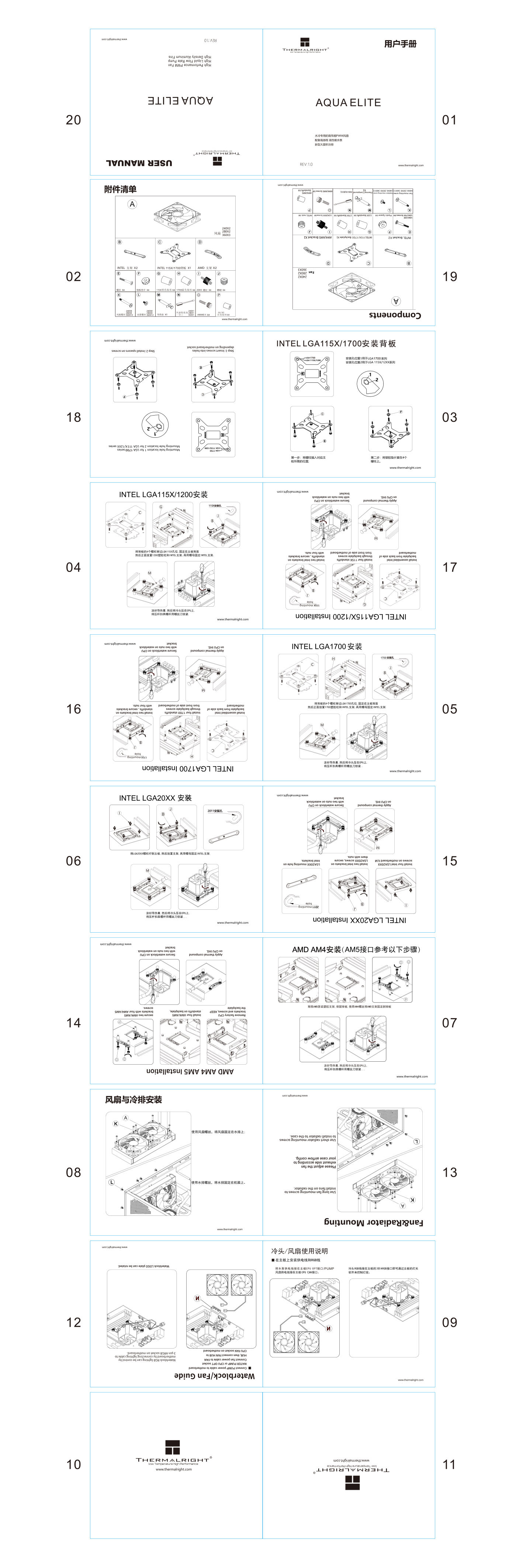 Система охлаждения Thermalright Aqua Elite 240 V3
