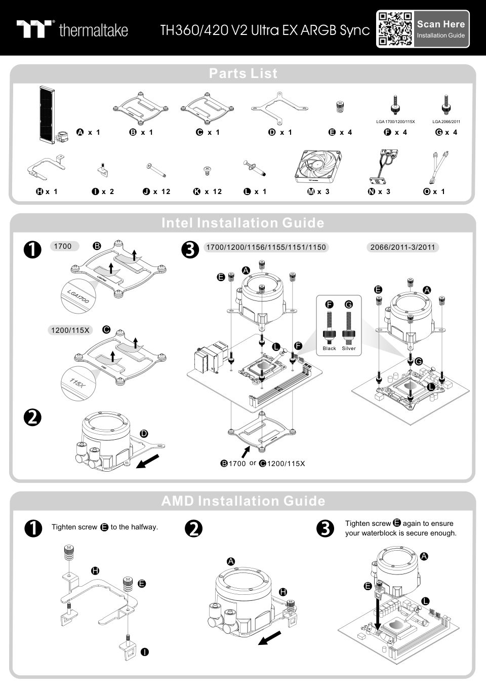 Система охлаждения Thermaltake TH420 V2 Ultra EX ARGB Sync