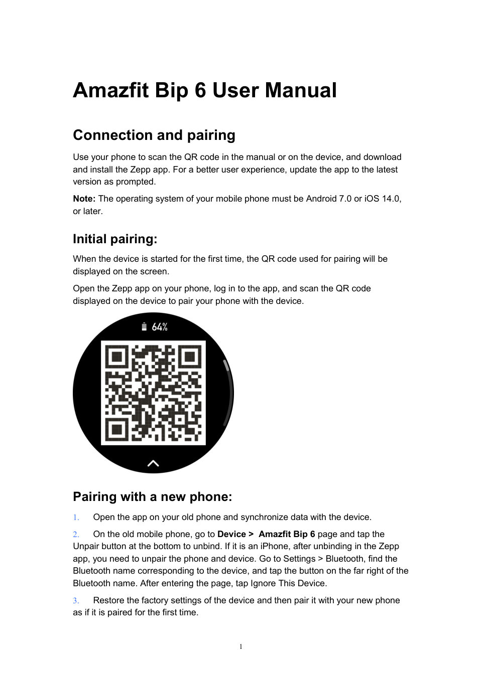 Смарт-часы Amazfit Bip 6