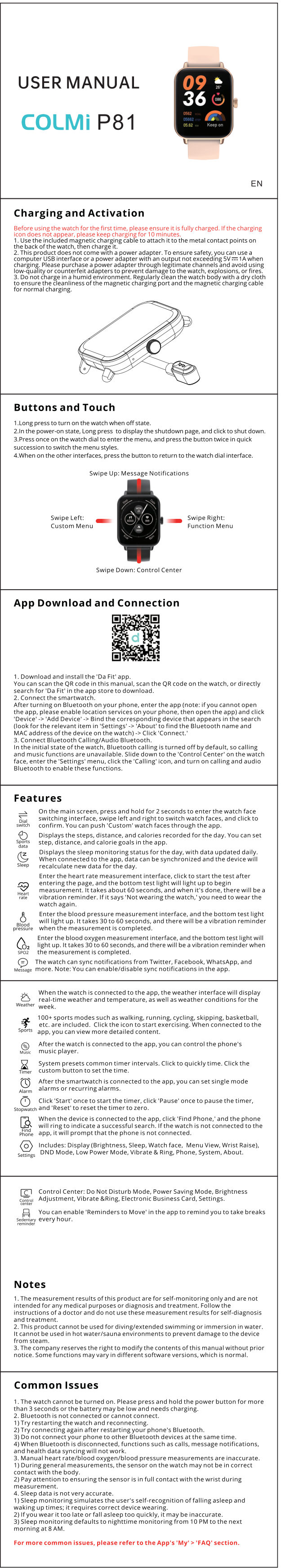 Смарт-часы Colmi P81