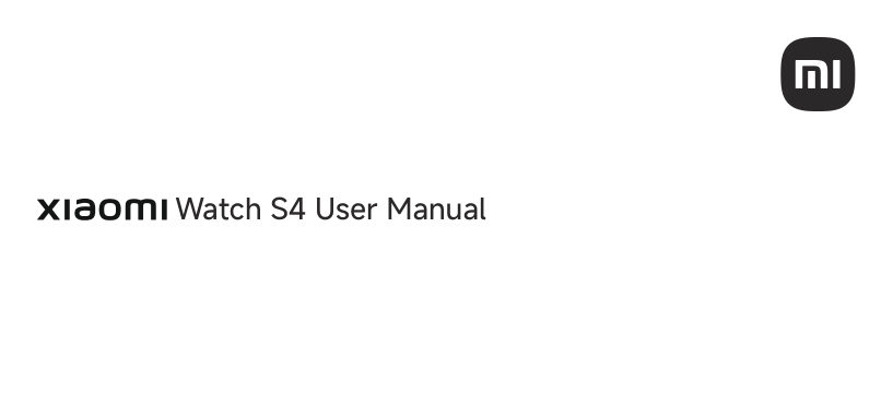 Смарт-часы Xiaomi Watch S4