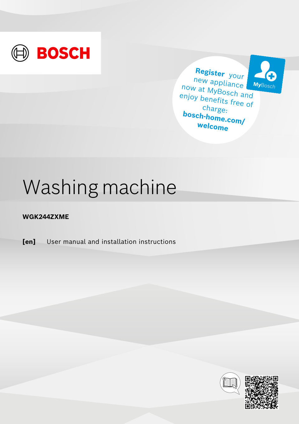 Стиральная машина Bosch WGK244Z0ME