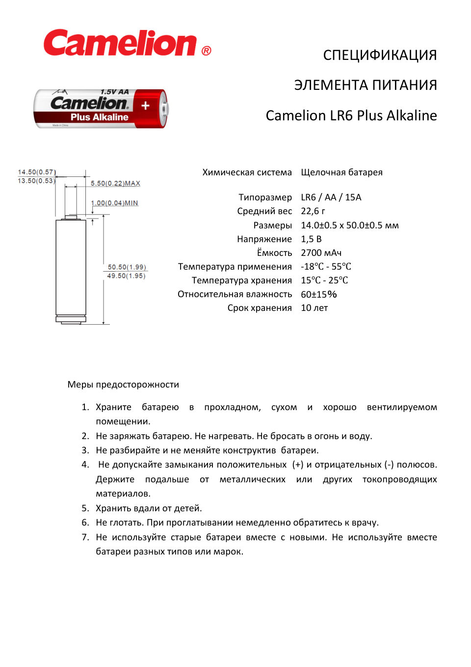 Технический паспорт