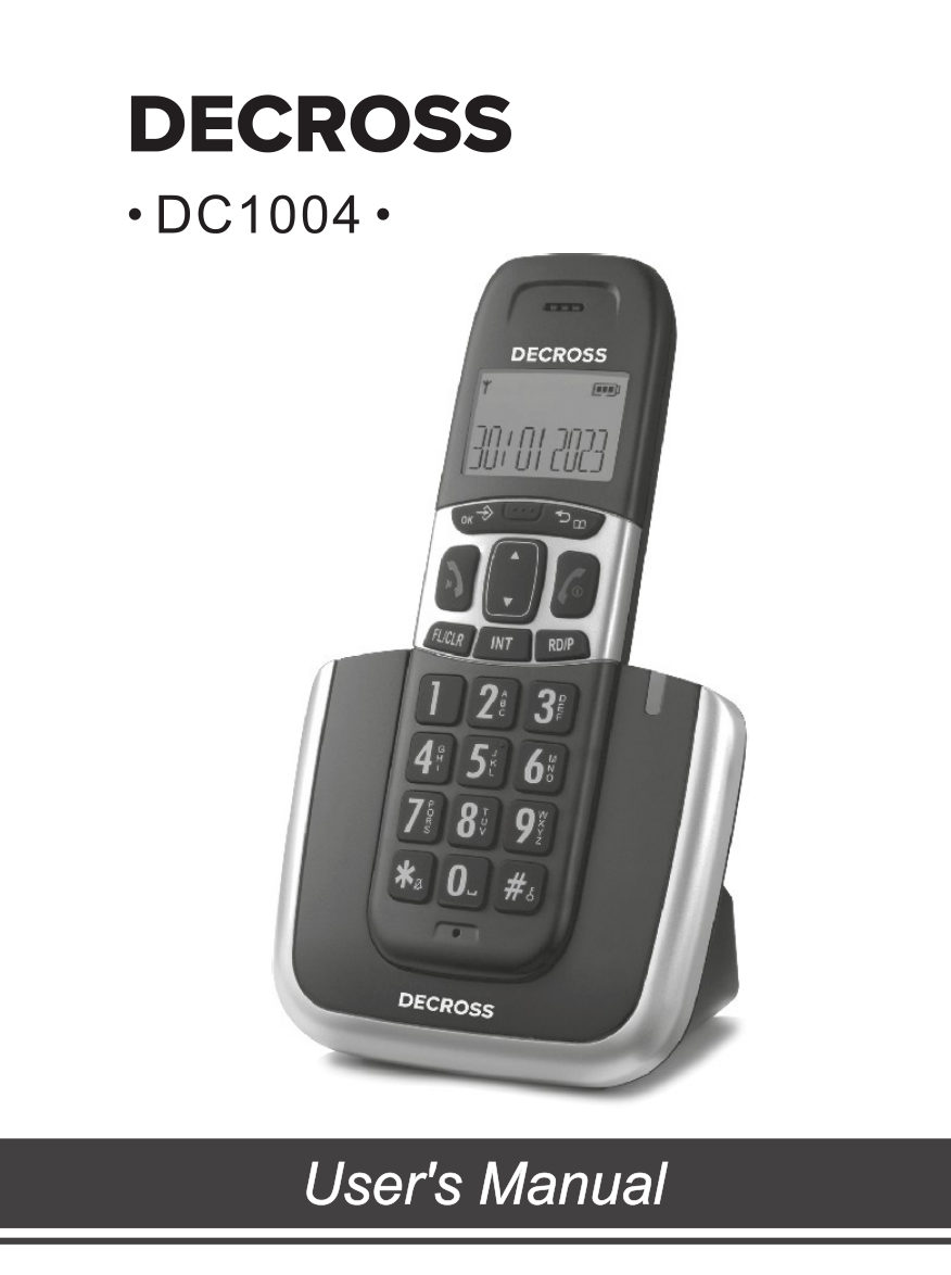 Телефон беспроводной (DECT) DECROSS DC1004