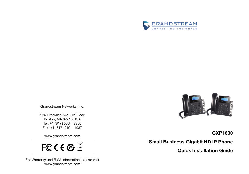 Телефон VoIP Grandstream GXP1630