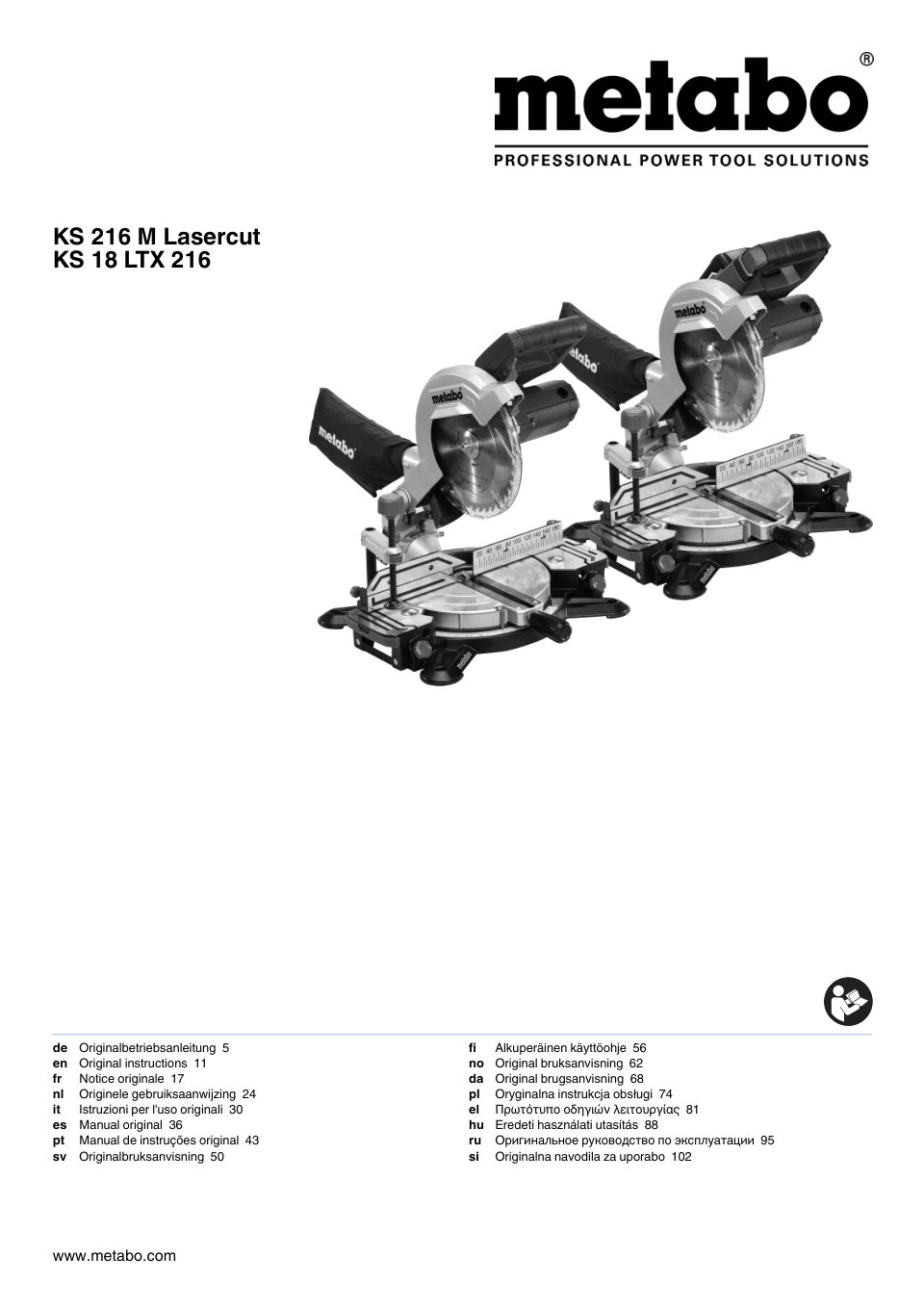 Торцовочная пила Metabo KS 216 M