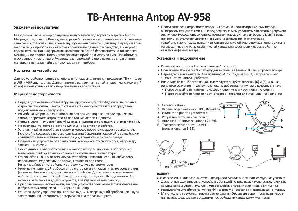 ТВ-Антенна Antop AV-958