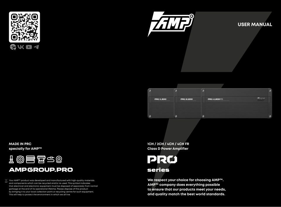 Усилитель AMP PRO 1.1000