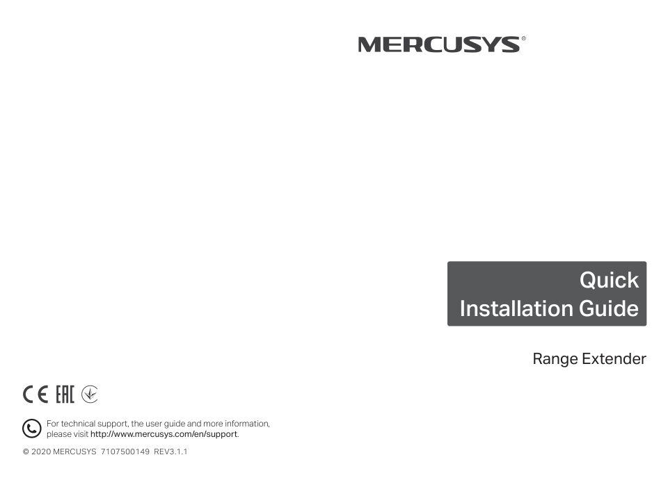 Усилитель беспроводного сигнала Mercusys ME70X