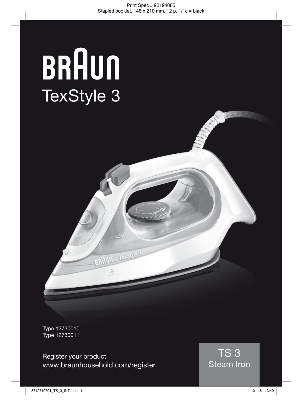 Утюг Braun TexStyle 3 SI3041GR