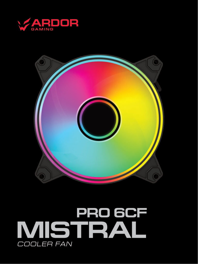 Вентилятор ARDOR GAMING Mistral PRO 6CF ARGB
