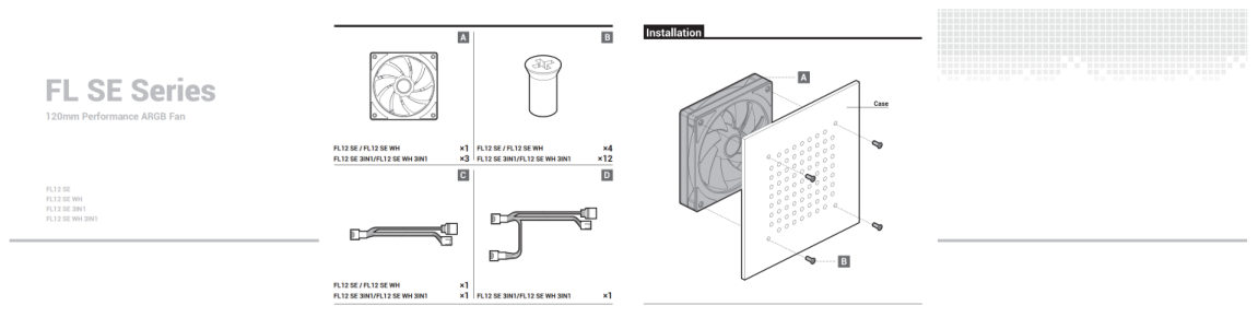 Вентилятор DeepCool FL12 SE