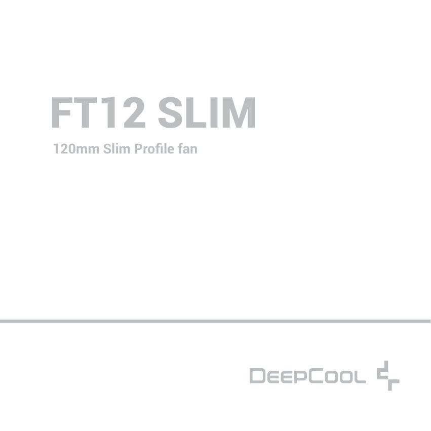 Вентилятор DEEPCOOL FT12 Slim [R-FT12SLIM-BKWPN1-G]