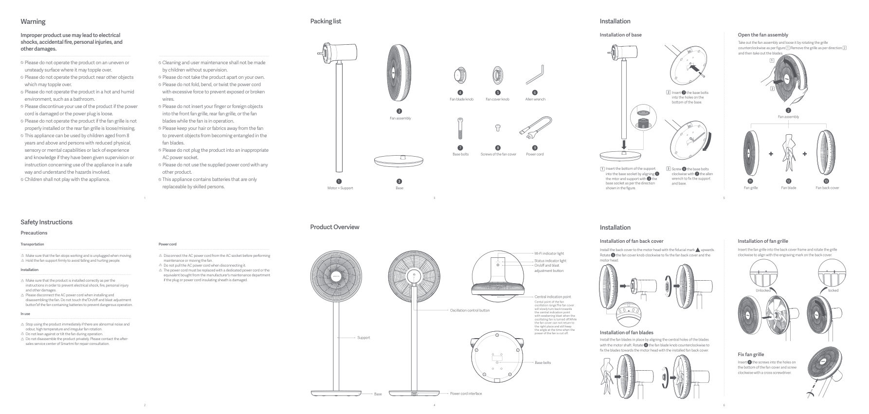 Вентилятор SmartMi Pedestal Fan 2S