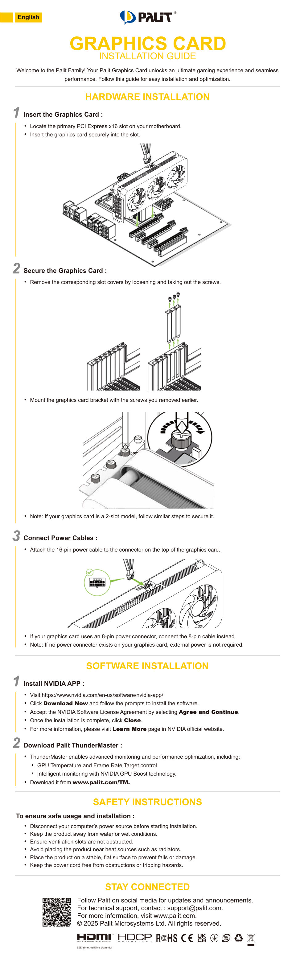 Видеокарта Palit GeForce RTX 5050 STORMX [NE65050019P1-GB2070F]