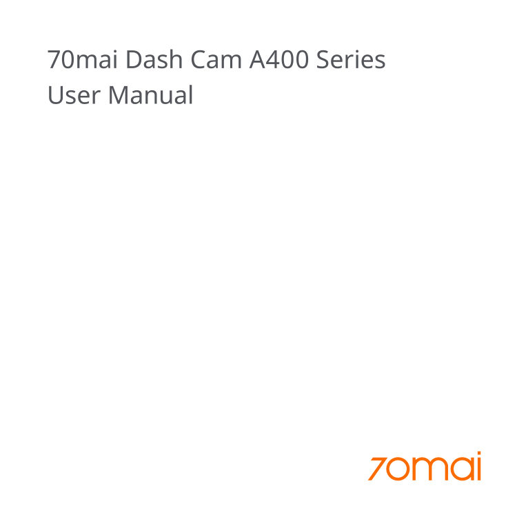 Видеорегистратор 70mai Dash Cam A400-1 + камера заднего вида