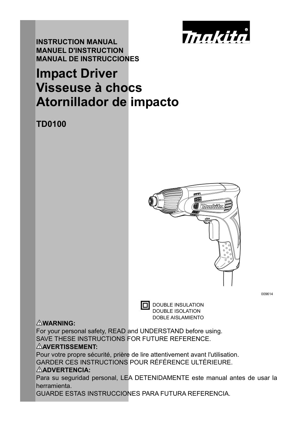 Винтоверт Makita TD0100