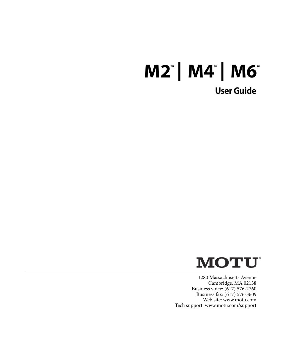 Внешняя звуковая карта MOTU M6
