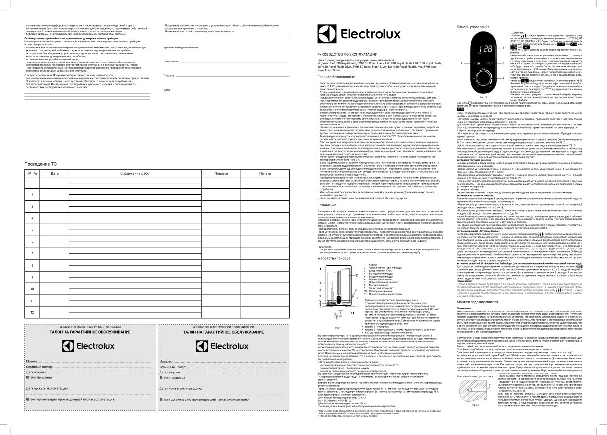 Водонагреватель электрический Electrolux EWH 30 Royal Flash