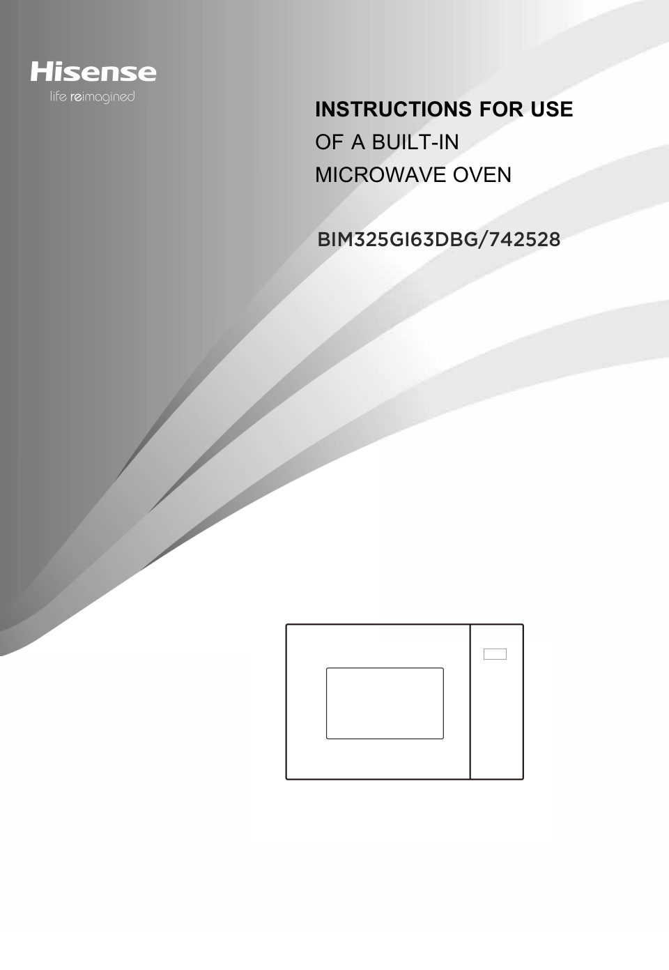 Встраиваемая микроволновая печь Hisense BIM325GI63DBG