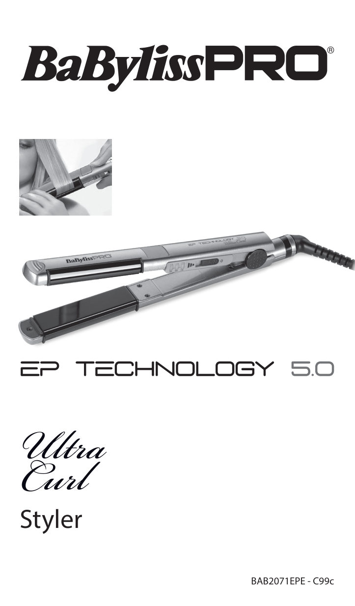 Выпрямитель для волос Babyliss Pro UltraCurl 2071E