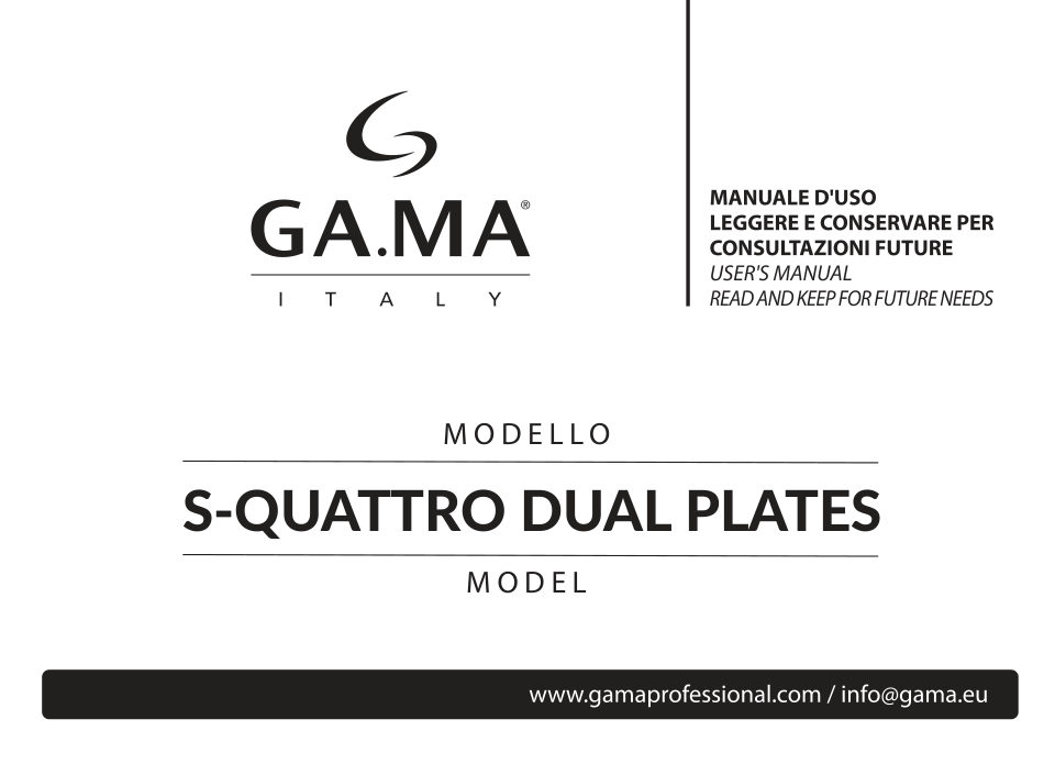 Выпрямитель для волос GA.MA S-QUATTRO TOURMALINE