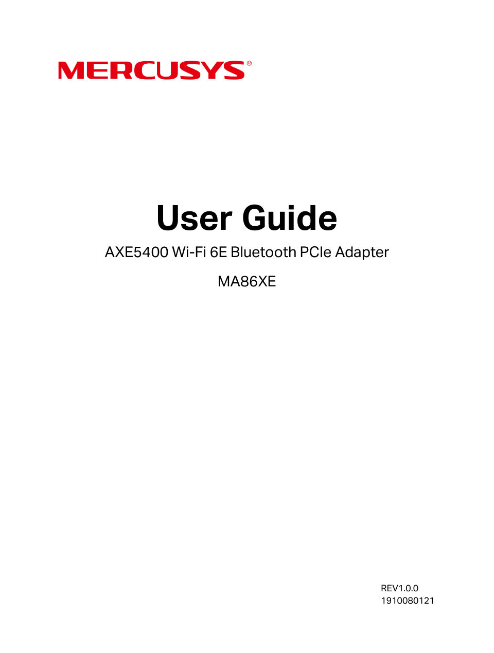 Wi-Fi адаптер + Bluetooth Mercusys MA86XE