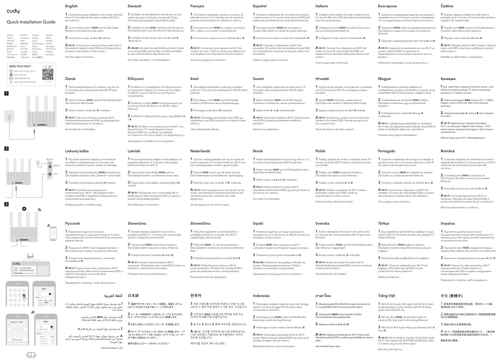 Wi-Fi роутер Cudy WR3600E