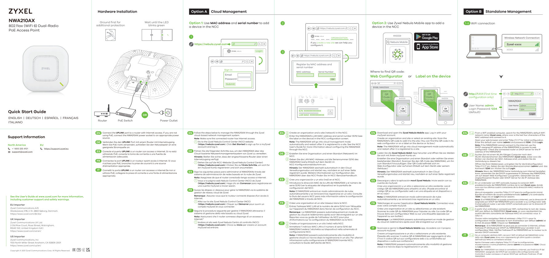 Zyxel NebulaFlex NWA210AX-EU0103F